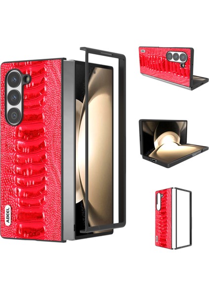 Samsung Galaxy Z Fold6 5g Timsah Dokulu Hakiki Inek Derisi Arka Kapak (Yurt Dışından)