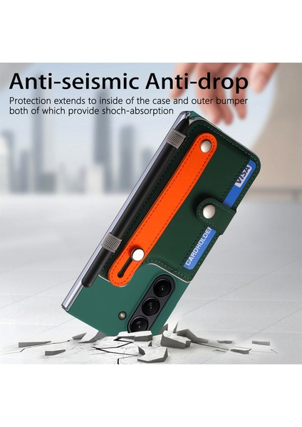 Samsung Galaxy Z Fold6 5g Bileklik Kickstand Deri + Pc Telefon Kapağı (Yurt Dışından) indirimleri