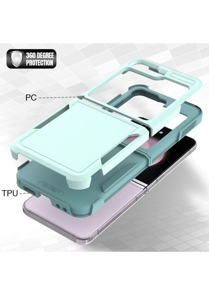 Samsung Galaxy Z Flip6 5g / Z Flip5 5g Pc+Tpu Darbeye Dayanıklı Kapak (Yurt Dışından)