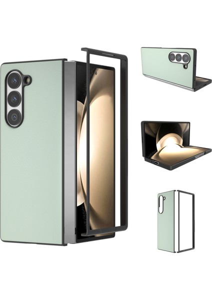 Samsung Galaxy Z Fold6 5g Pu Deri Kaplamalı Pc Koruyucu Telefon Kapağı (Yurt Dışından)