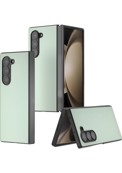 Samsung Galaxy Z Fold6 5g Pu Deri Kaplamalı Pc Koruyucu Telefon Kapağı (Yurt Dışından)