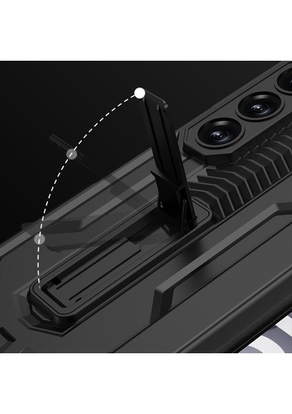 Samsung Galaxy Z Fold6 5g Manyetik Menteşe Koruma Kickstand Pc Telefon Kapağı (Yurt Dışından)