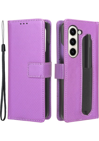 Samsung Galaxy Z Fold6 5g Pu Deri Cüzdan Telefon Kılıfı (Yurt Dışından)