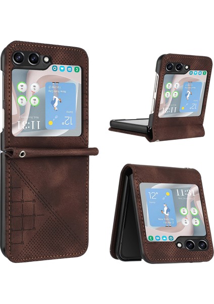 Samsung Galaxy Z Flip6 5g Pu Deri Telefon Kılıfı (Yurt Dışından)