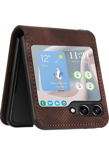 Samsung Galaxy Z Flip6 5g Pu Deri Telefon Kılıfı (Yurt Dışından) fırsatları