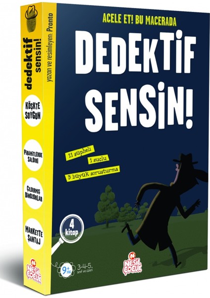 Dedektif Sensin Serisi 4 Kitap