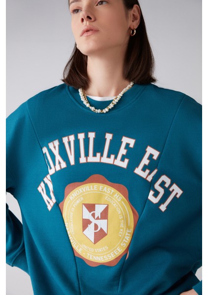 Mardı Oversize Petrol Yeşili Sweatshirt fiyatları