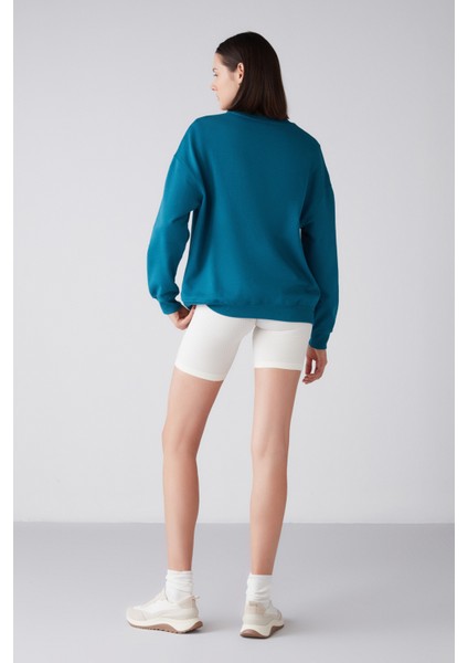 Mardı Oversize Petrol Yeşili Sweatshirt fırsatları