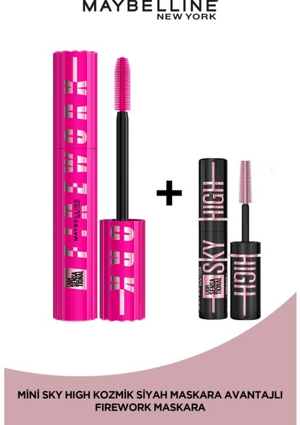 Maybelline New York Lash Sensational Firework Maskara + Sky High Cosmic Mini Maskara