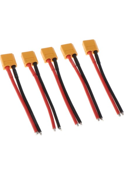 120MM Silikon XT60 Xt-60 Rc Pil Şarj Cihazı Için Erkek Kadın Konektör Teli 5 Pcs Telli Erkek Konnektör (Yurt Dışından)