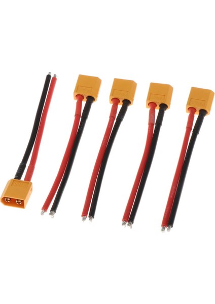 120MM Silikon XT60 Xt-60 Rc Pil Şarj Cihazı Için Erkek Kadın Konektör Teli 5 Pcs Telli Erkek Konnektör (Yurt Dışından)