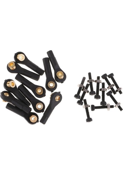 1/10 Rc Paletli Için Naylon Bağlantı Çubuğu Bağlantıları (10'lu Paket) (Yurt Dışından)