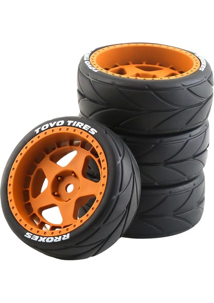 12MM Altıgen Tekerlekler Wltoys 144001 124018 1:10 Rc Yedek Turuncu (Yurt Dışından)