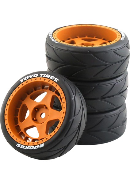 12MM Altıgen Tekerlekler Wltoys 144001 124018 1:10 Rc Yedek Turuncu (Yurt Dışından)