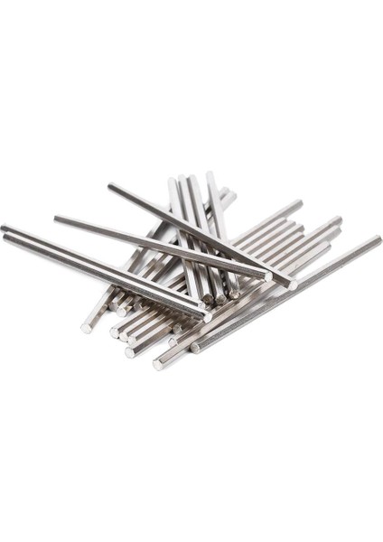 20 Adet Dıy Düz Metal Altıgen Mil Çubuk Çubukları 2-4mm 80X3MM (Yurt Dışından)