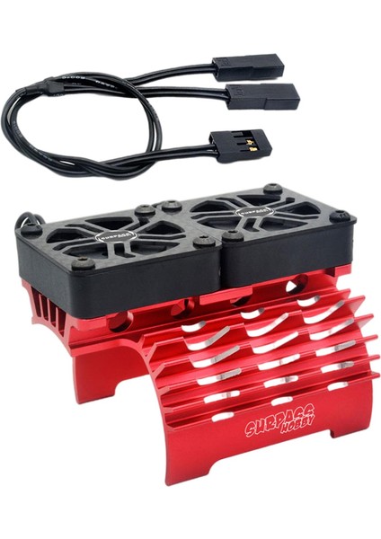 Rc Motor Soğ Fanı 16000 Rpm Isı Emiciler Için 1/5 Rc Paletli Kırmızı (Yurt Dışından)