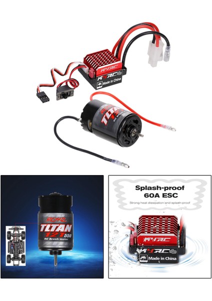 Eksenel SCX10 AXI03007 Yedek 12T Için 1:10 Ölçekli 550 Fırçalı Motor (Yurt Dışından) fırsatları