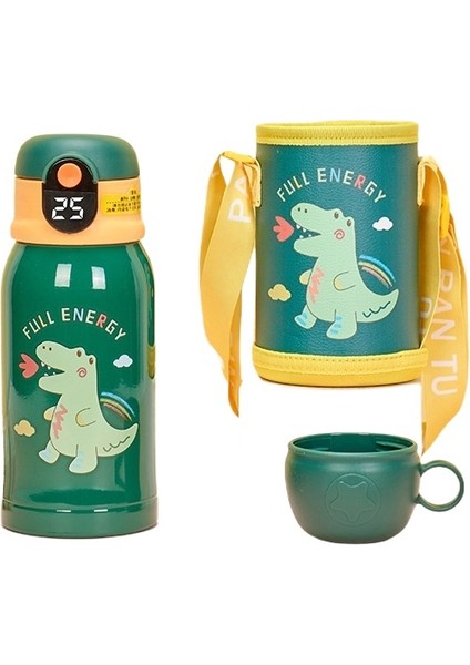 500 Ml Akıllı Sıcaklık Kupası Kapaklı Çocuk Yalıtımlı Saman Su Bardağı (Yurt Dışından)