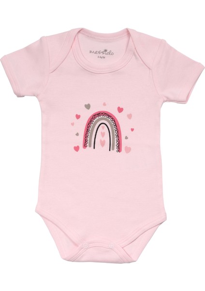 % 100 Pamuk 3'lü Bebek Body - Kız modelleri