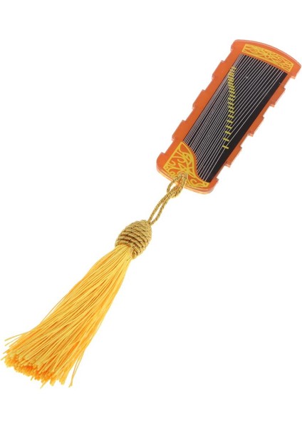 1 Guzheng Tırnak Alma Bandı Kartı Depolama I Turuncu (Yurt Dışından)