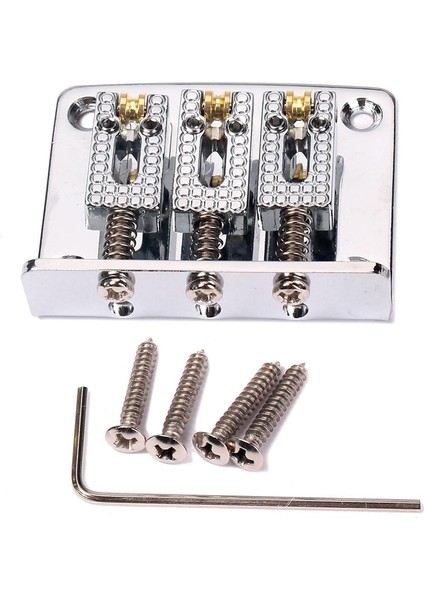 Kutu Ukulele Için 4 Vida ve ile 3 Ayarlanabilir Üsü Kuyruk Parçası - Krom, 0,47 Inç (Yurt Dışından) fiyatları