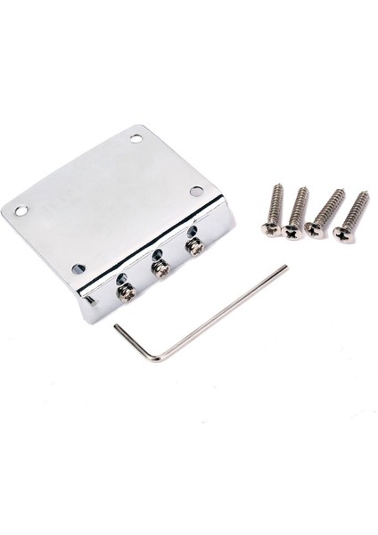 Kutu Ukulele Için 4 Vida ve ile 3 Ayarlanabilir Üsü Kuyruk Parçası - Krom, 0,47 Inç (Yurt Dışından) fırsatları