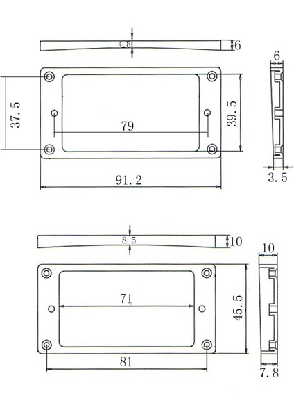 Elektro Parçaları Dıy Için Humbucker Pikap I (Yurt Dışından)