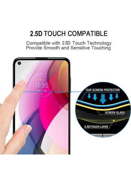 Motorola Moto G Stylus (2021) Tam Tutsal Tam Ekran Film (Yurt Dışından) fırsatları