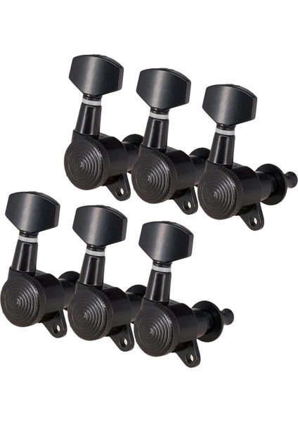 Dize Kilitleme Tuning Pegs Makineleri Elektrikli Akustik Için Siyah (Yurt Dışından)