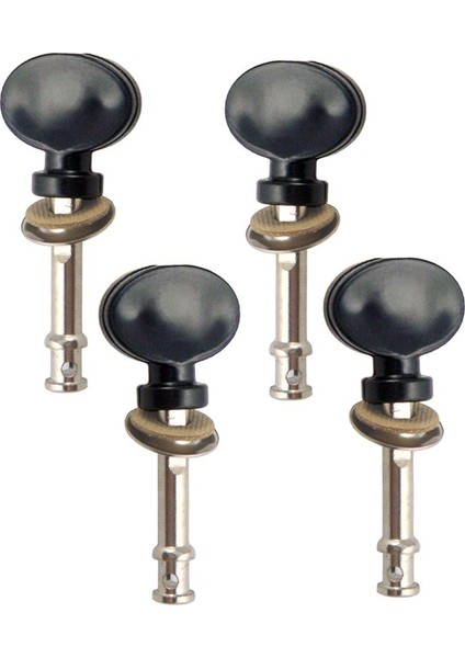 4pcs Ukulele Sürtünme Mandalları Ukulele Gitar Için Ayar Makineleri 4 Dize Siyah (Yurt Dışından)