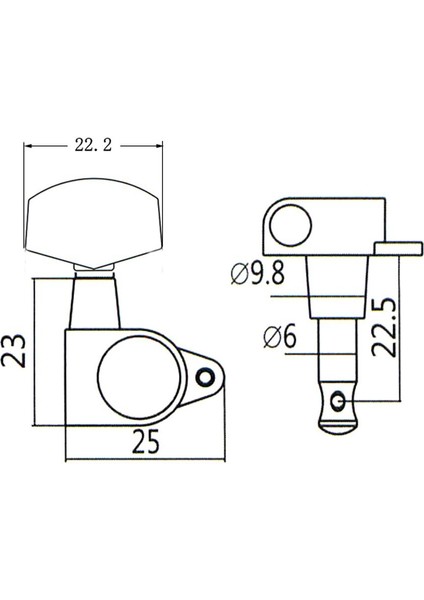 Metal Mühürlü Tuning Pegs I Elektrik Akustik Aksesuar 3R3L (Yurt Dışından) fırsatları