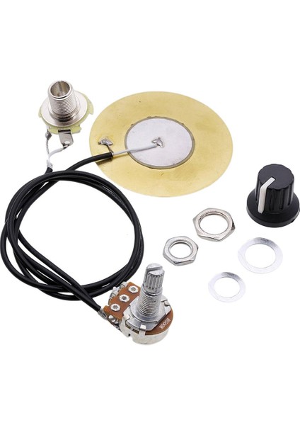 Pickup Piezo Transducer Ukulele Banjo Için Önceden Kablolanmış (Yurt Dışından) indirimleri