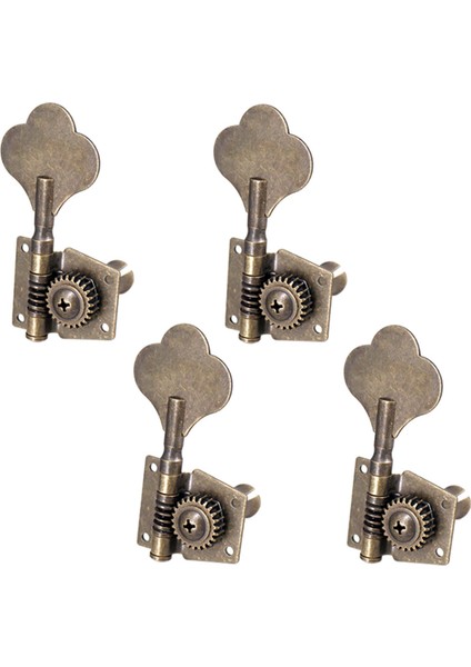 4x Bas Tuner Peg Makine Kafaları Tuner Ukulele Elektrik Bas Bas Gitar 4r Bronz (Yurt Dışından)