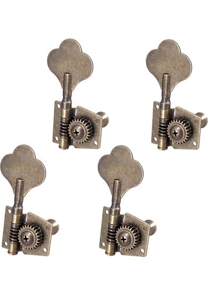 4x Bas Tuner Peg Makine Kafaları Tuner Ukulele Elektrik Bas Bas Gitar 4r Bronz (Yurt Dışından)