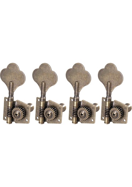 4x Bas Tuner Peg Makine Kafaları Tuner Ukulele Elektrik Bas Bas Gitar 4r Bronz (Yurt Dışından)