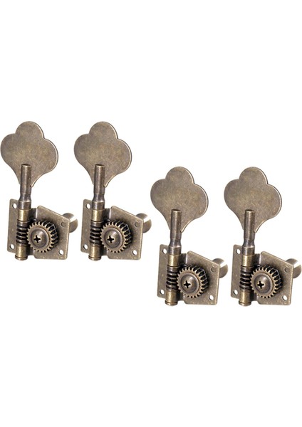 4x Bas Tuner Peg Makine Kafaları Tuner Ukulele Elektrik Bas Bas Gitar 4r Bronz (Yurt Dışından)