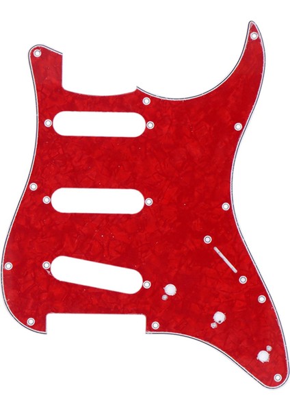 11 Tek Bobinli Manyetikler Kablolu Yüklü Sss Pickguard Çizilme I Kırmızı Inci (Yurt Dışından) fiyatları