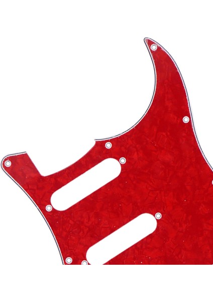 11 Tek Bobinli Manyetikler Kablolu Yüklü Sss Pickguard Çizilme I Kırmızı Inci (Yurt Dışından) modelleri