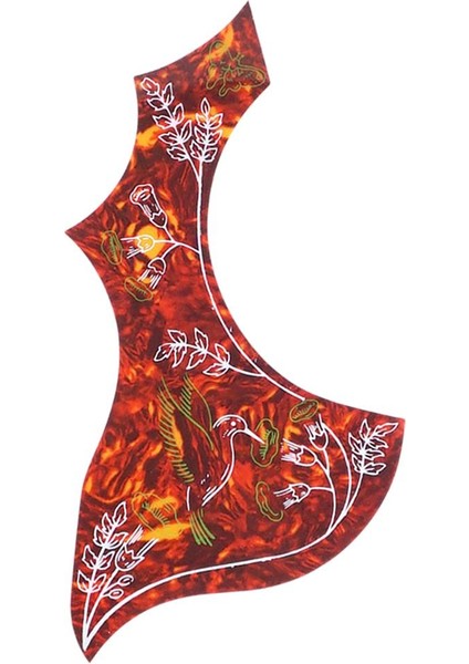 Solak Akustik Gitar Pickguard Seçim Koruması Çizilmez Plaka Kırmızı (Yurt Dışından) fiyatları