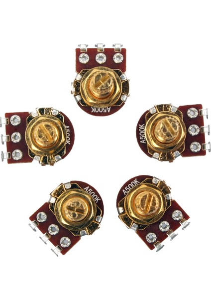 5 Paket Altın A500K-OHM Hacim Potansiyometre Gitar Bas Sakslar Anahtar Kontrolü (Yurt Dışından)