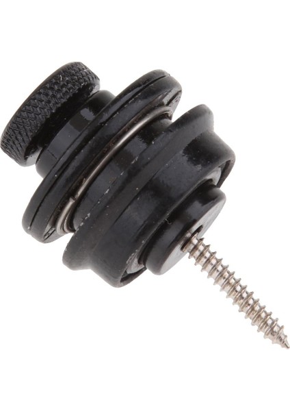 Metal Guitar Bas Strap Tutucu Hızlı Serbest Bırakma Kayışı Kilitler Siyah (Yurt Dışından)