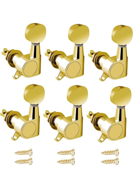 Elektro Akustik Accs Aureate 6l Için 6x Pegs Tuning Tuşları (Yurt Dışından)