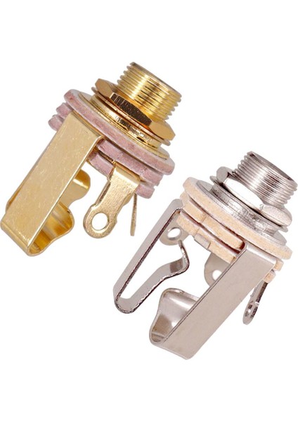 2x 6.35MM 1/4" Elektrik Için Fiş Girişi Pirinç Malzeme (Yurt Dışından) modelleri