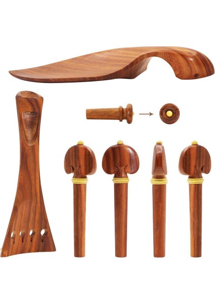 Red Wood 4/4 Tam Set Kuyruk I + Peg + Uç + Çene Ğı (Yurt Dışından)