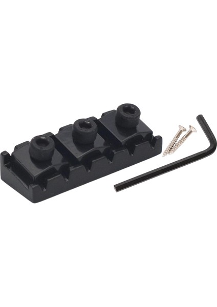 43MM Gitar Kilitleme Somunu Montaj Vidaları ve Anahtarı ile Gitar Telleri Kilitli Siyah (Yurt Dışından) fırsatları