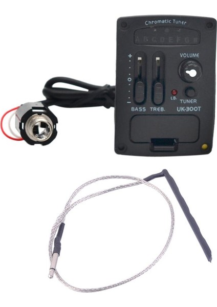 UK-300T Alıcısı Eq Tuner Ön Amfisi Şak/sert Piezo Ukulele Parçası 53CM (Yurt Dışından)
