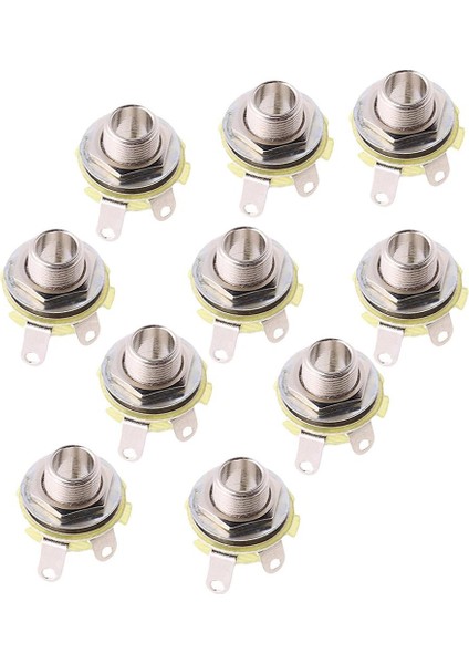 10PCS 1/4 '' Elektrikli Bas Aksesuarları Için Gitar Jakı Soket Konektörü Montajı (Yurt Dışından)