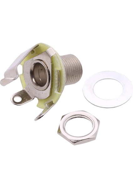 10PCS 1/4 '' Elektrikli Bas Aksesuarları Için Gitar Jakı Soket Konektörü Montajı (Yurt Dışından) fırsatları