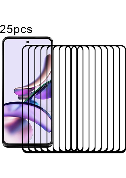 Motorola Moto G13 Için Motorola Moto G13 Için 25 Adet Tam Ekran Temperli Gl Filmi (25 Adet) (Yurt Dışından)