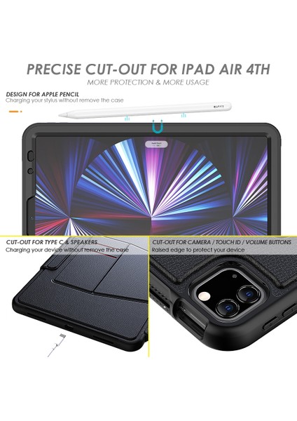 İpad Pro 11 2022/2021 Için Akıllı B Pu Kılıf (Yurt Dışından)